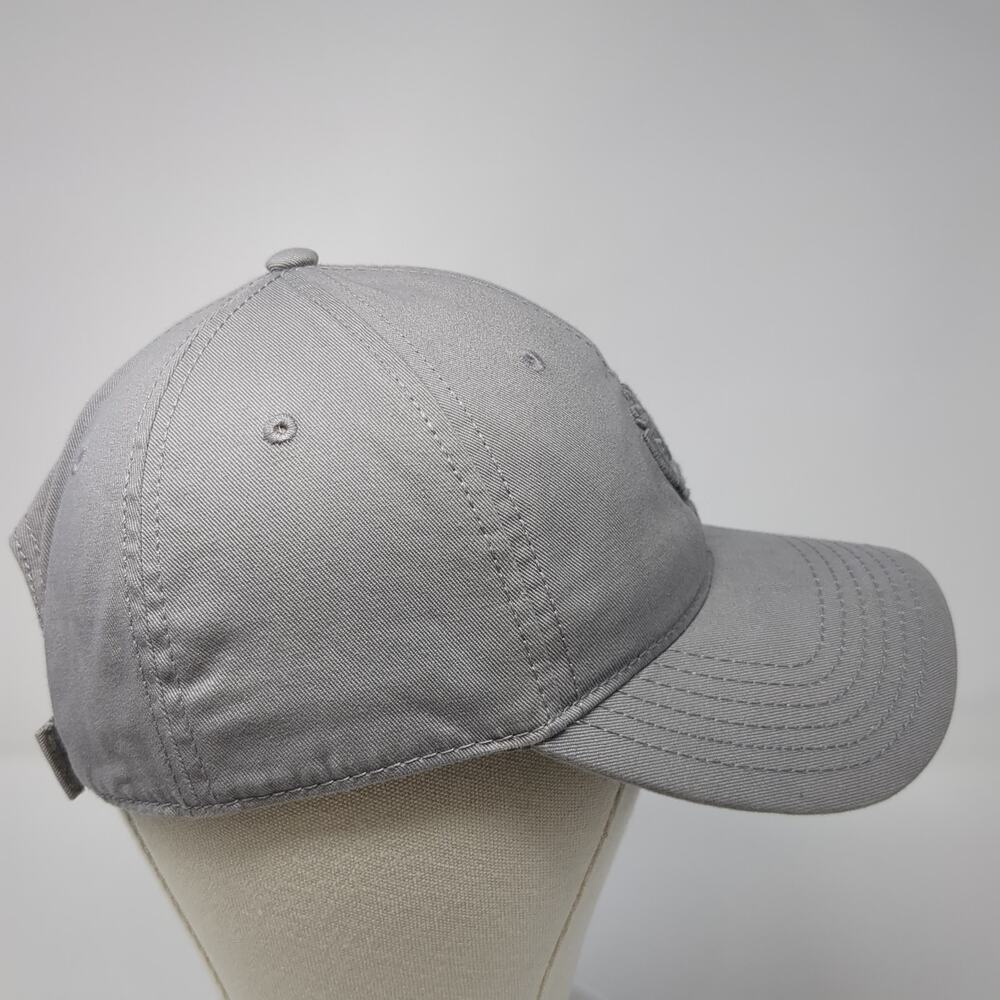 Timberland Strapback Baseball Cap Gray One Size Adjustable Embroidered 6 Panel View 5